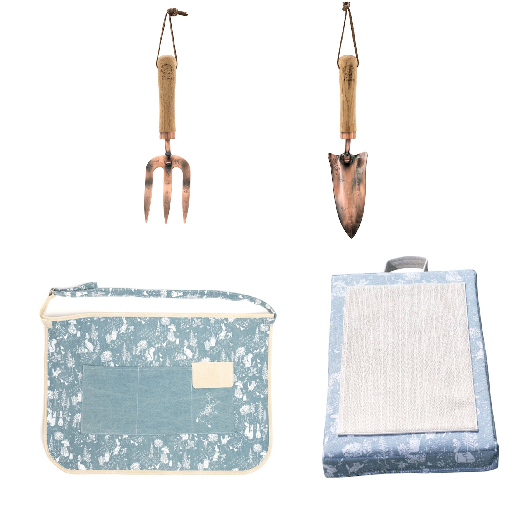 Beatrix Potter Peter Rabbit 4 Piece Garden Accessory & Tool Set in Baby Blue