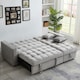image 5 of Madrid Corner Chaise Lounge L Shape 3 Seater Sofa With With a Reversible Chaise & Pull Out Sofa Bed Grey