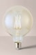 image 1 of ValueLights E27 6W Amber Filament Globe Warm White LED Bulb | Clear