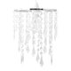 image 2 of Chrome & Clear Jewels Light Shade | Clear | Chrome | Small | 1