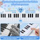image 4 of 40-Key Folding Piano Keyboard Toy – Portable Electronic Music Toy with Lights & Sound (Blue)