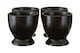 image 1 of Set Of Four Black Text Egg Cups
