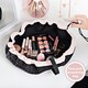 image 3 of Minky Scrunchie Beauty Bag – Black & Pink