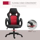 image 5 of Vinsetto Racing Gaming Chair Swivel Office Gamer Chair with Wheels, Red