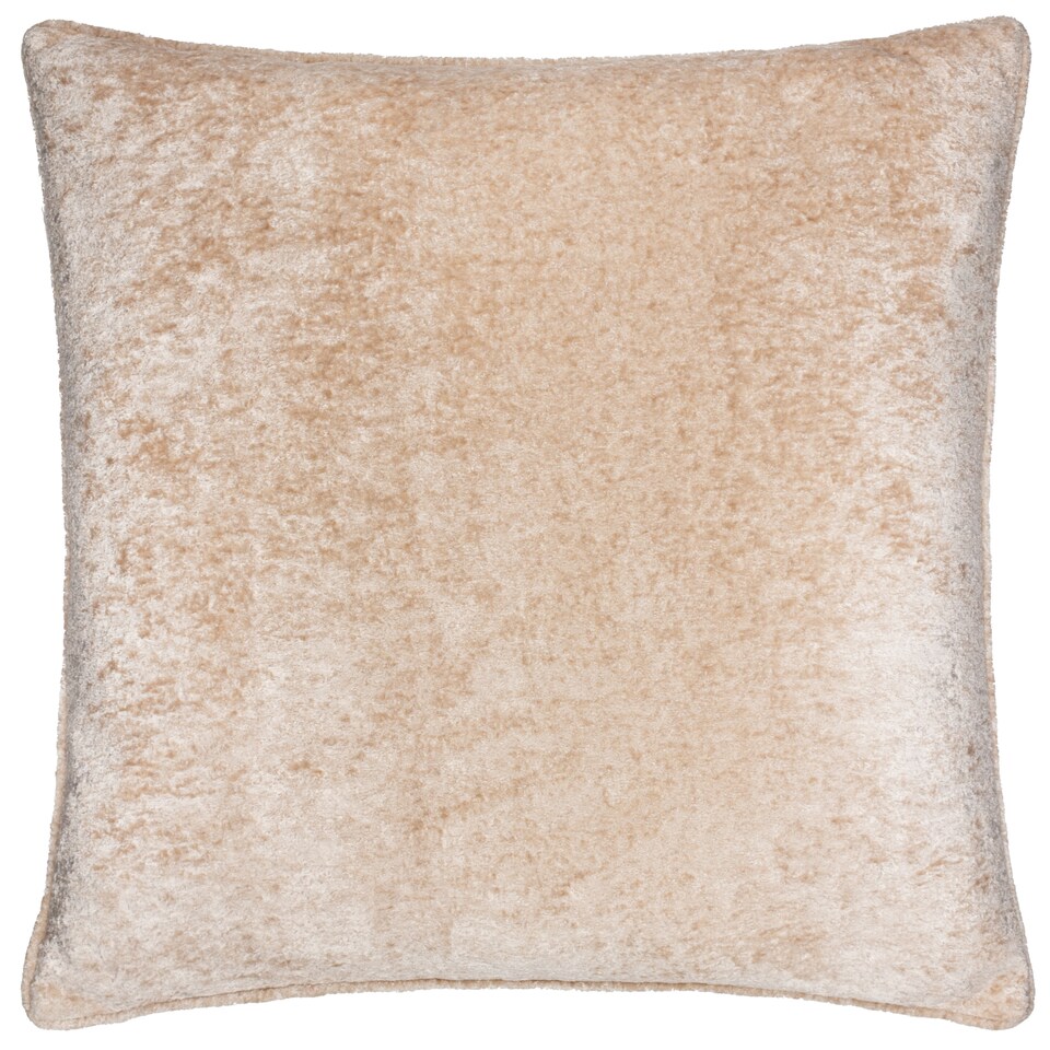 image 1 of Paoletti Lustre Velvet Cushion | Cream | Oyster
