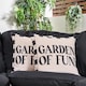 image 1 of OHS 2 x Garden of Fun Slogan Garden Cushion Covers Outdoor Water Resistant