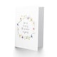 image 2 of Wedding Card Marriage Poem Love Keeping Promise J Green Stars Floral