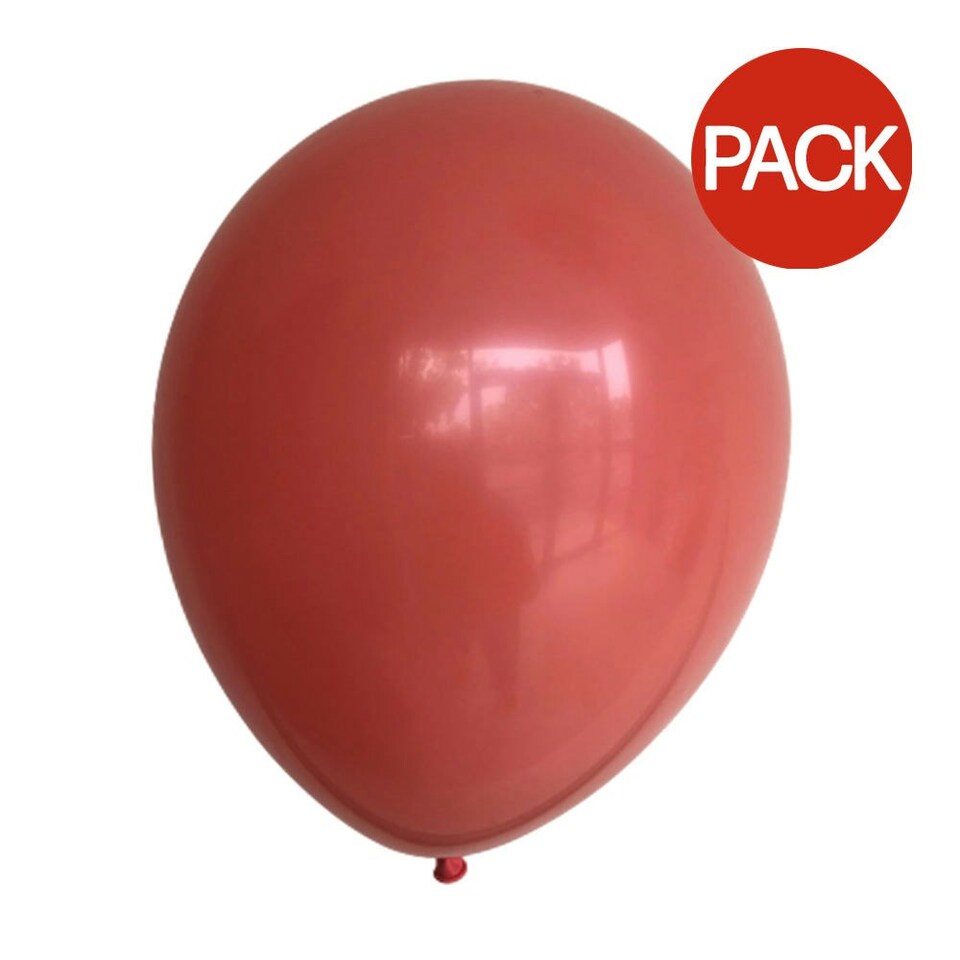 Globos Latex Balloon (Pack of 100) - Salmon - One Size