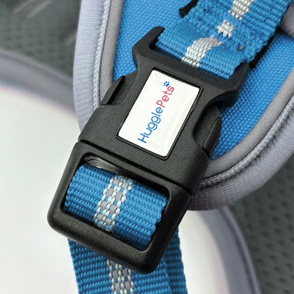 image 1 of HugglePets Activity & Travel Dog Harness Blue | XL