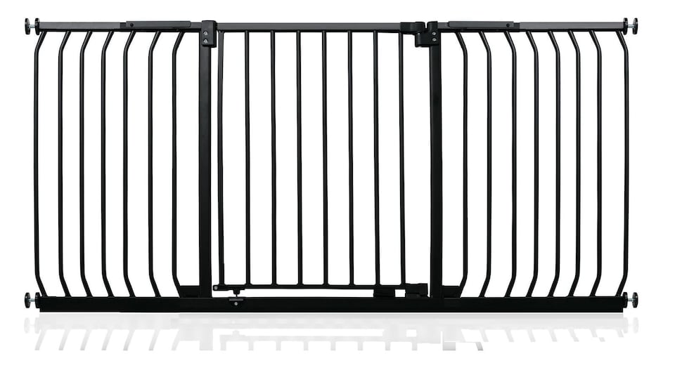 image 1 of Safetots Elite Pressure Safety Gate, 170cm - 179cm, Matt Black, Pressure Fit Stair Gate, Baby Gate for Doors Hallways and Spaces, Safety Barrier, Easy Installation