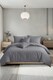 image 2 of Plain Dyed Easy Care Polycotton Duvet Cover And Pillowcase/s Set Bed Linen Grey | Grey | Single