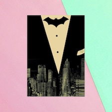 Official Batman Tuxedo Greetings Card