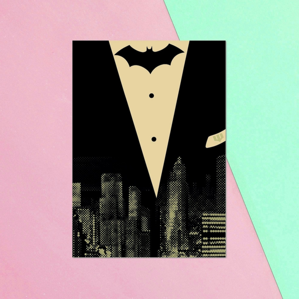 Official Batman Tuxedo Greetings Card