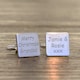 image 1 of Personalised Merry Christmas Grandad Silver Finish Cufflinks