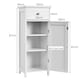 image 4 of COSTWAY Bathroom Storage Cabinet Floor Standing Wooden Cupboard