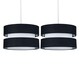image 1 of Set of  2 Benni - Black 26cm Pendant Shades Black