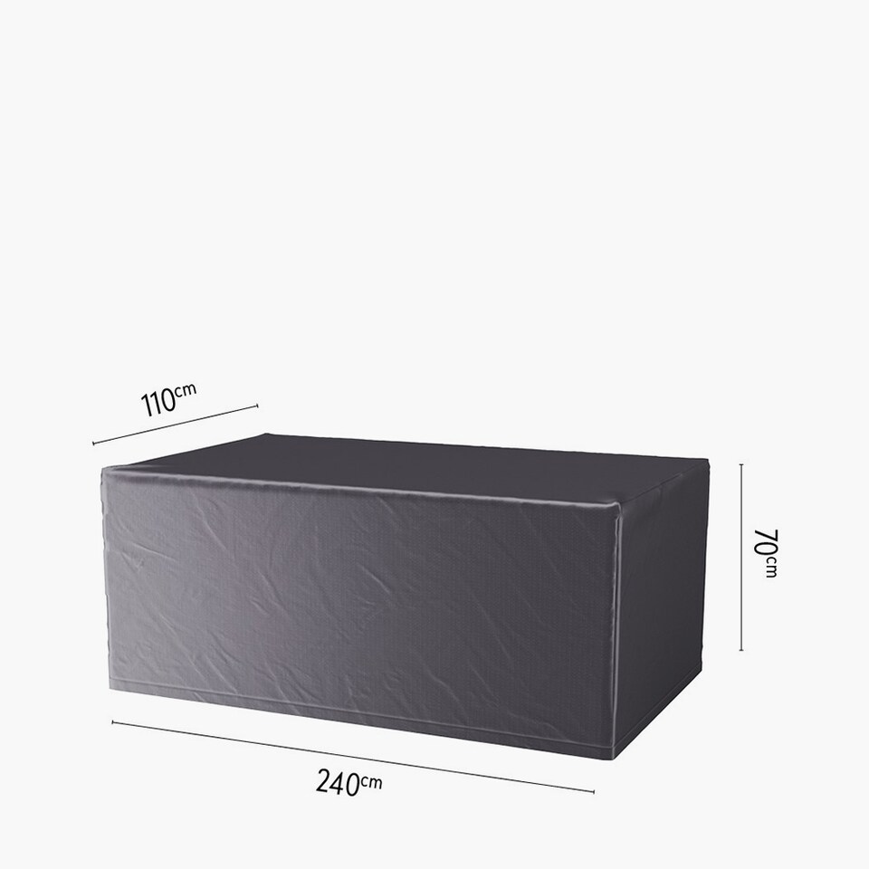 image 1 of Platinum AeroCover Waterproof Ripstop Polyester Garden Table Cover W240 x D110 x H70 cm