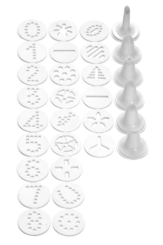 image 1 of Hallie 24Pc Icing Templates Decorating Set