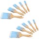 image 1 of 10pc Synthetic Paint Painting Brush Set Decorating 19mm - 75mm Width Brushes