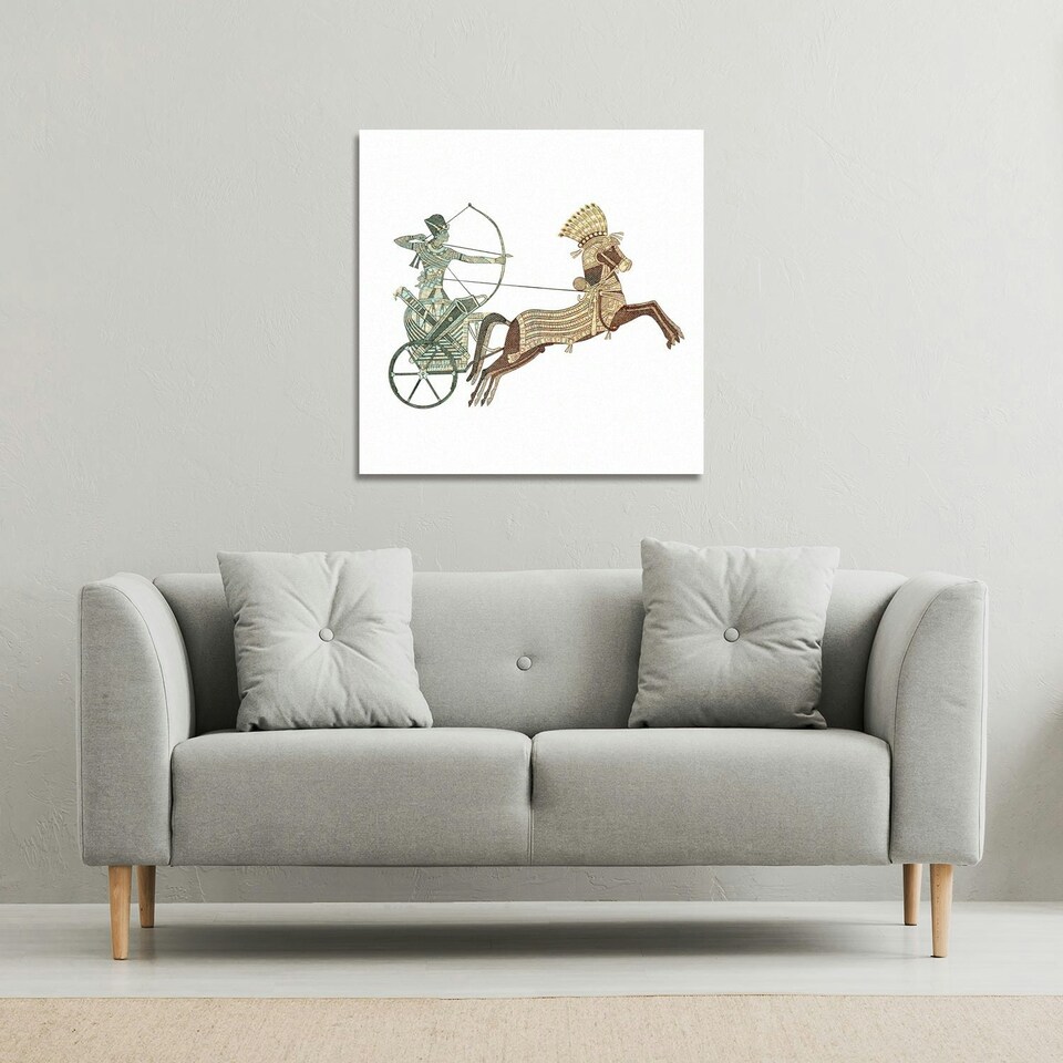 image 1 of Pharaoh on War Chariot (Canvas Print) 101 x 101 x 4cm