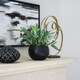 image 4 of Hammered Bowl Planter - Iron - L30 x W30 x H21 cm - Black | Black