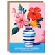 image 1 of Law Magnolia Lilies Modern Bold Colourful Mother in Law Birthday Card