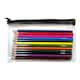 image 6 of Pack of 12 Colouring Pencils in Black Zip Clear Pencil Case
