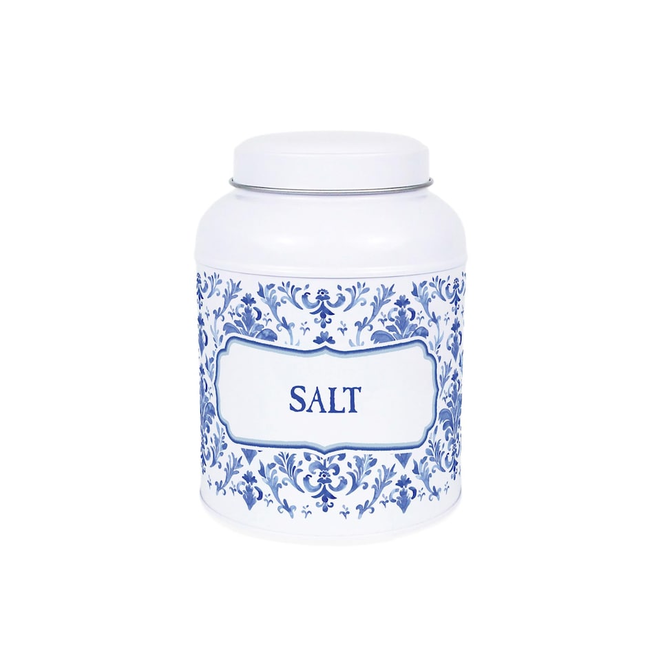 image 1 of Oriental Ink Salt & Peppercorn Canisters - Small Kitchen Seasoning Jars