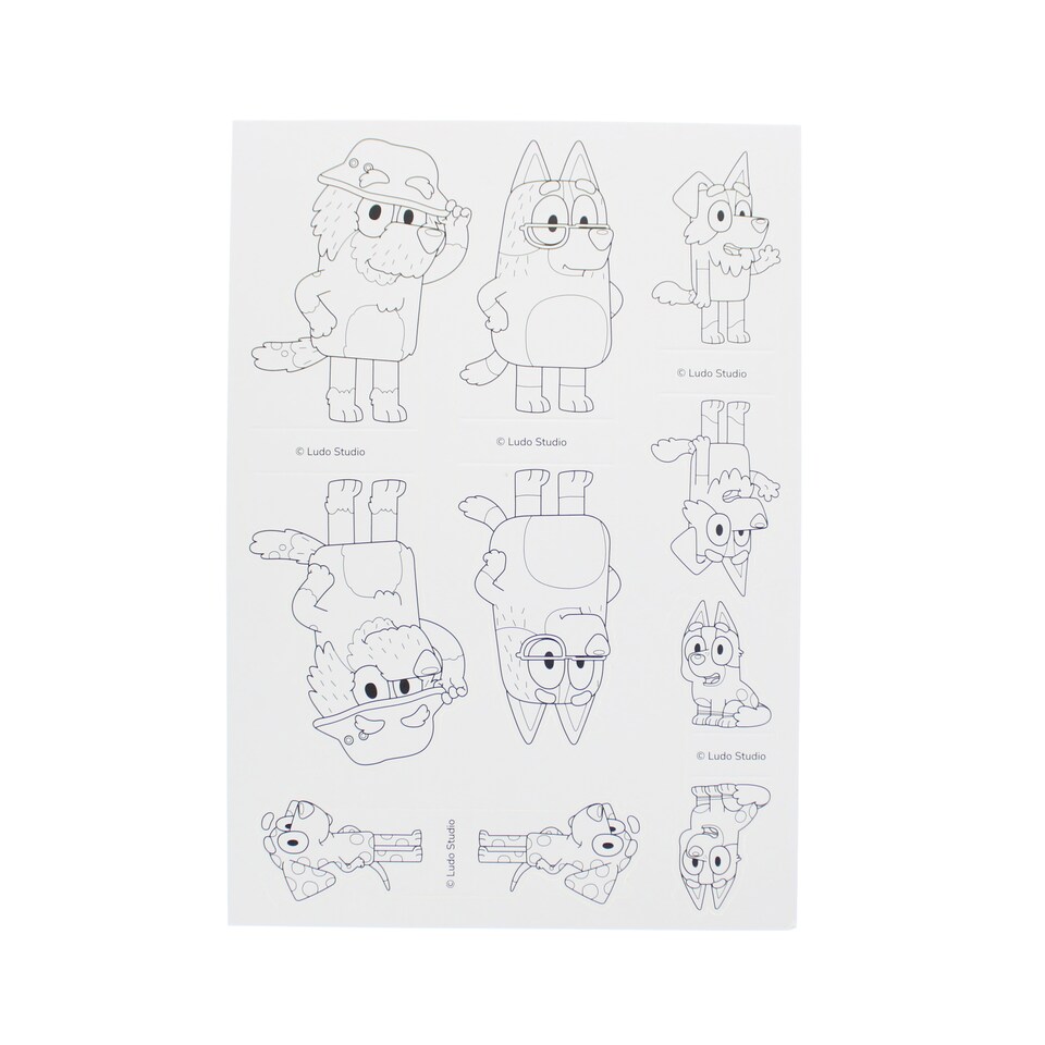 image 1 of Bluey Build, Colour & Play Set
