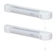 image 1 of Set of 2 Rise - White LED Bathroom Shaver Lights | White | White | 2