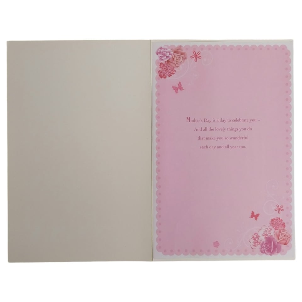 image 1 of To My Partner Butterflies and Flowers Design Mother's Day Boxed Card