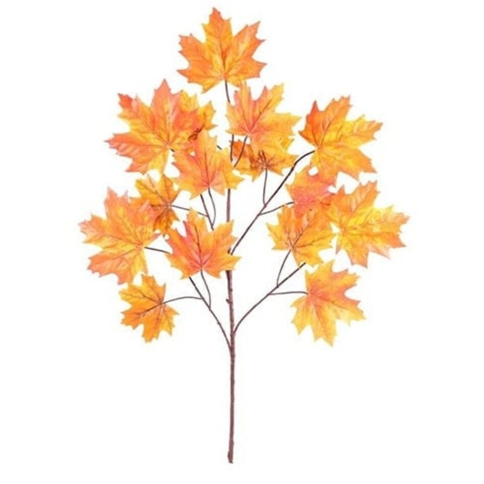 Orange Canada Maple Leaf Spray Decoration 70cm