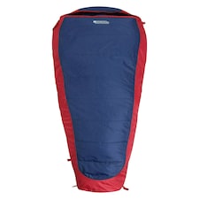 Mountain Warehouse Summit 500 Square Sleeping Bag Insulated Two Way Zip Camp Bed Right Handed Zip - Regular length (200cm) Blue | Navy