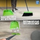 image 3 of Long Handled Upright Dustpan and Brush Set Ergonomic Standing Sweeper