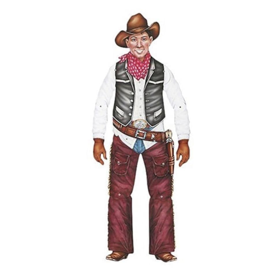 Cowboy Jointed Decorative Cutout - 36 Inches / 91cm