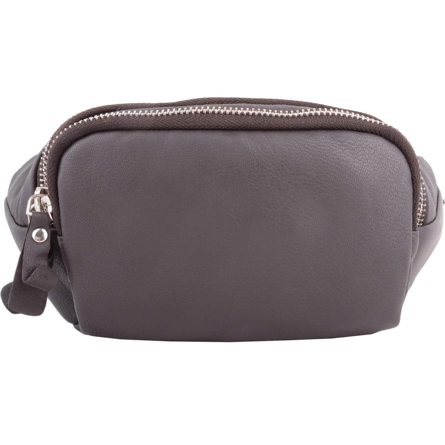 London Leathergoods Womens / Mens Soft Genuine Leather Work / Travel / Holiday Bumbag / Waist Bag Brown Dark Brown