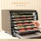 image 6 of HOMCOM Food Dehydrator with 6 Stainless Steel Tray, for Fruit, Meat, Black