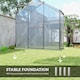 image 5 of Outsunny 6 x 2.5ft Polycarbonate Greenhouse Aluminium Green House