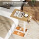 image 5 of COSTWAY Height Adjustable Computer Table with Cup Holder Natural N/A