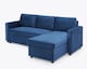 image 3 of The Tranquilo 3 Seater Sofa Bed in Black or Navy | Blue | One Size