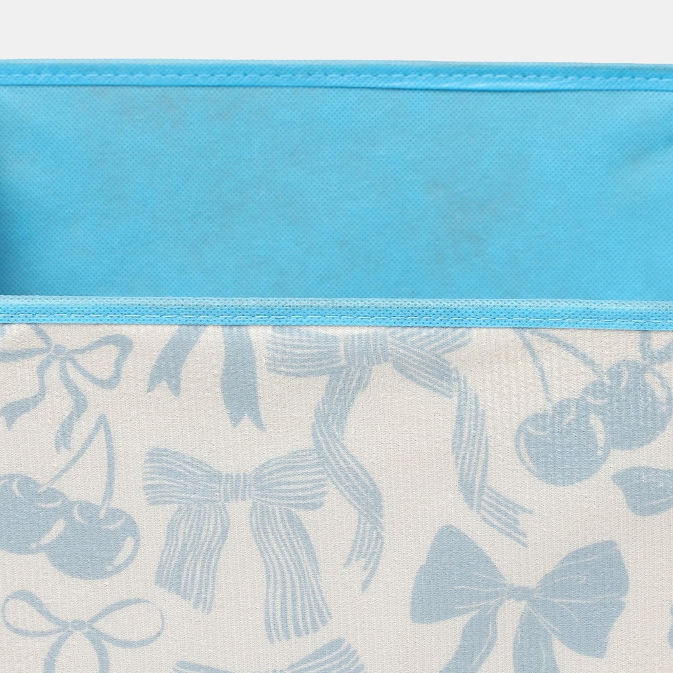 image 1 of OHS 2 x Bows Storage Box Folding Cube Shoe Toy Organiser