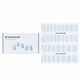 image 1 of Nail Sticker (blue) - # Soft Blue Nail - 32pcs Blue