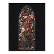 The Annunciation Stained Glass Wall Art Print Edward Burne Jones 18x24"