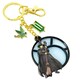 image 3 of Wicked Window Elphaba Keyring - Black/Gold - One Size