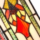 image 2 of Art Denergy savingTiffany Easy Fit Pendant Shade with Green, Amber and Red Stained Glass | Multi
