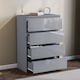image 5 of Vida Designs Glinton 4 Drawer Chest of Drawers Bedroom Storage, 100% FSC, Grey