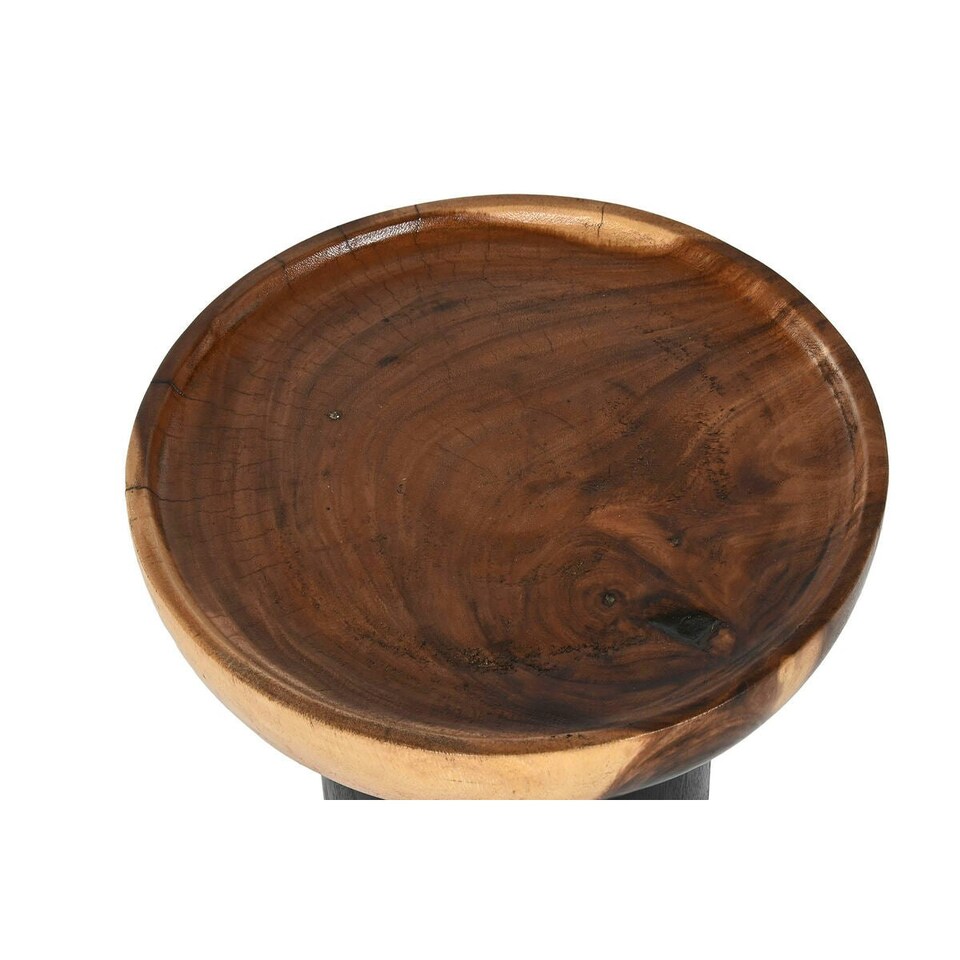 image 1 of Side table Home ESPRIT Black Natural 35 x 35 x 46 cm N/A