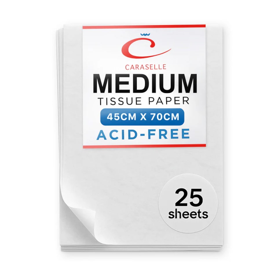 image 1 of Caraselle Medium White Acid Free Tissue Paper - 25 Sheets/Pk (45 x 70cm) | White | M