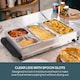 image 8 of Cooks Professional 4-Section Buffet Warmer 7.2L with Hotplate Function | Silver | Silver