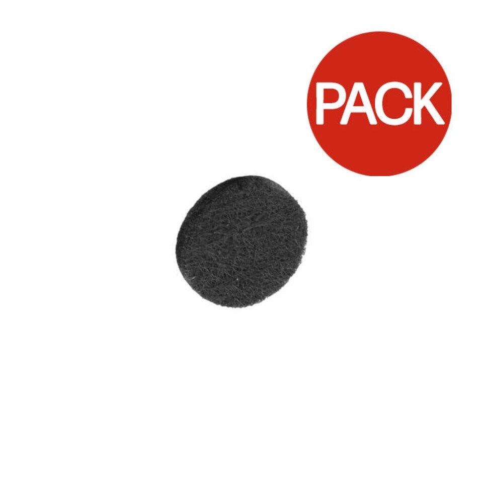 Securit Round Felt Furniture Pad (Pack of 24) - Black - One Size